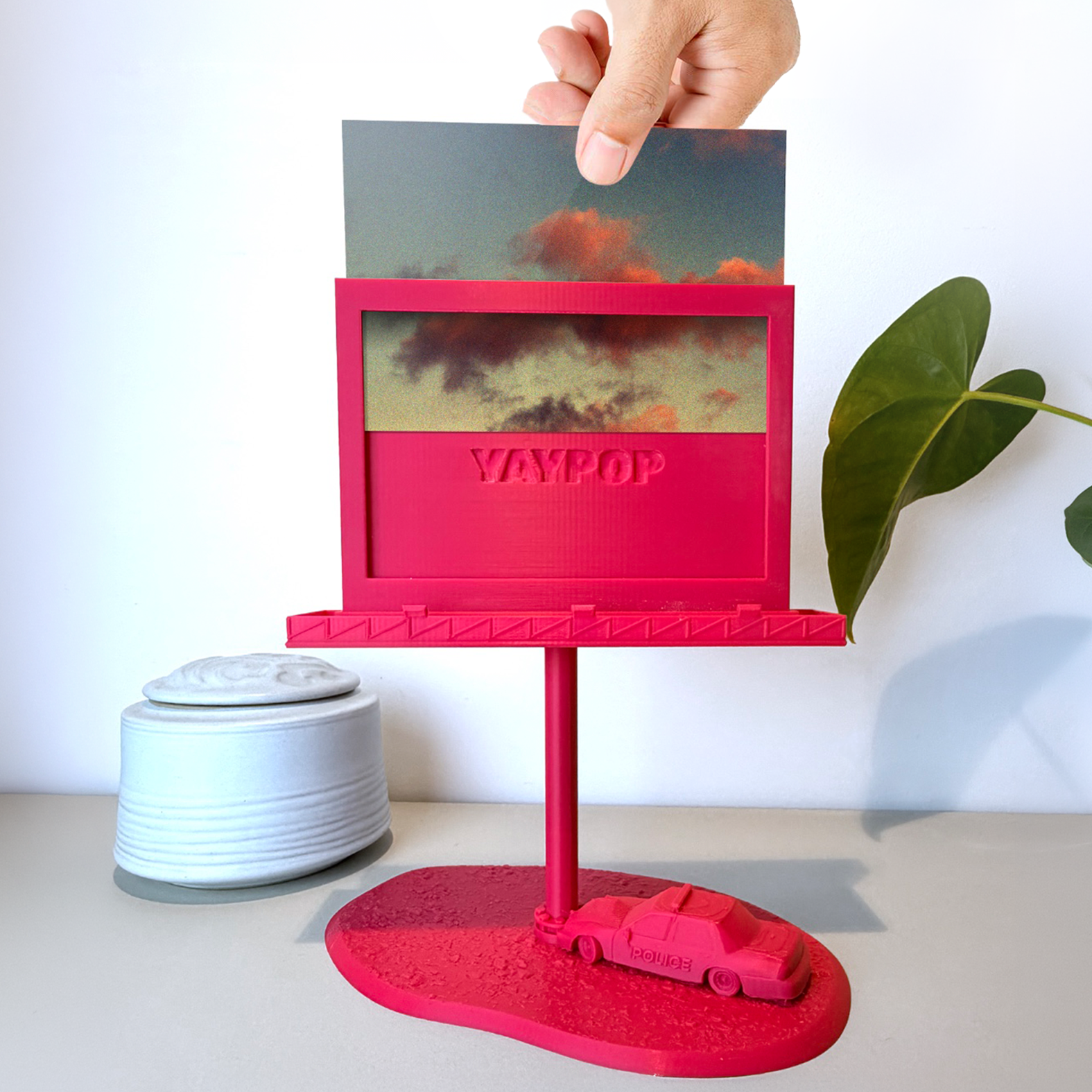 Getaway Frame – Billboard für Fotos und Postkarten