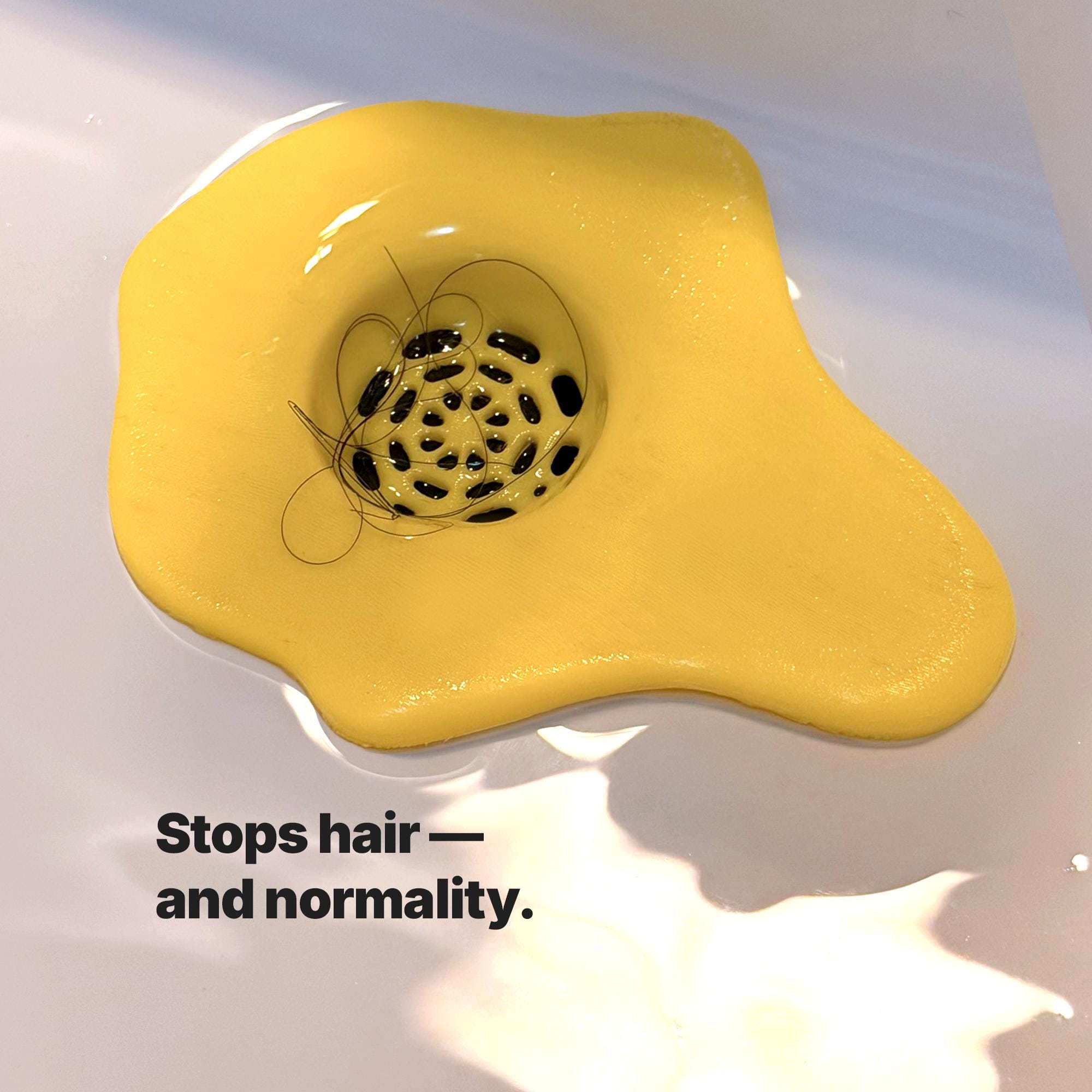 Drip Drain – Yellow Melting Sink Drain Cover