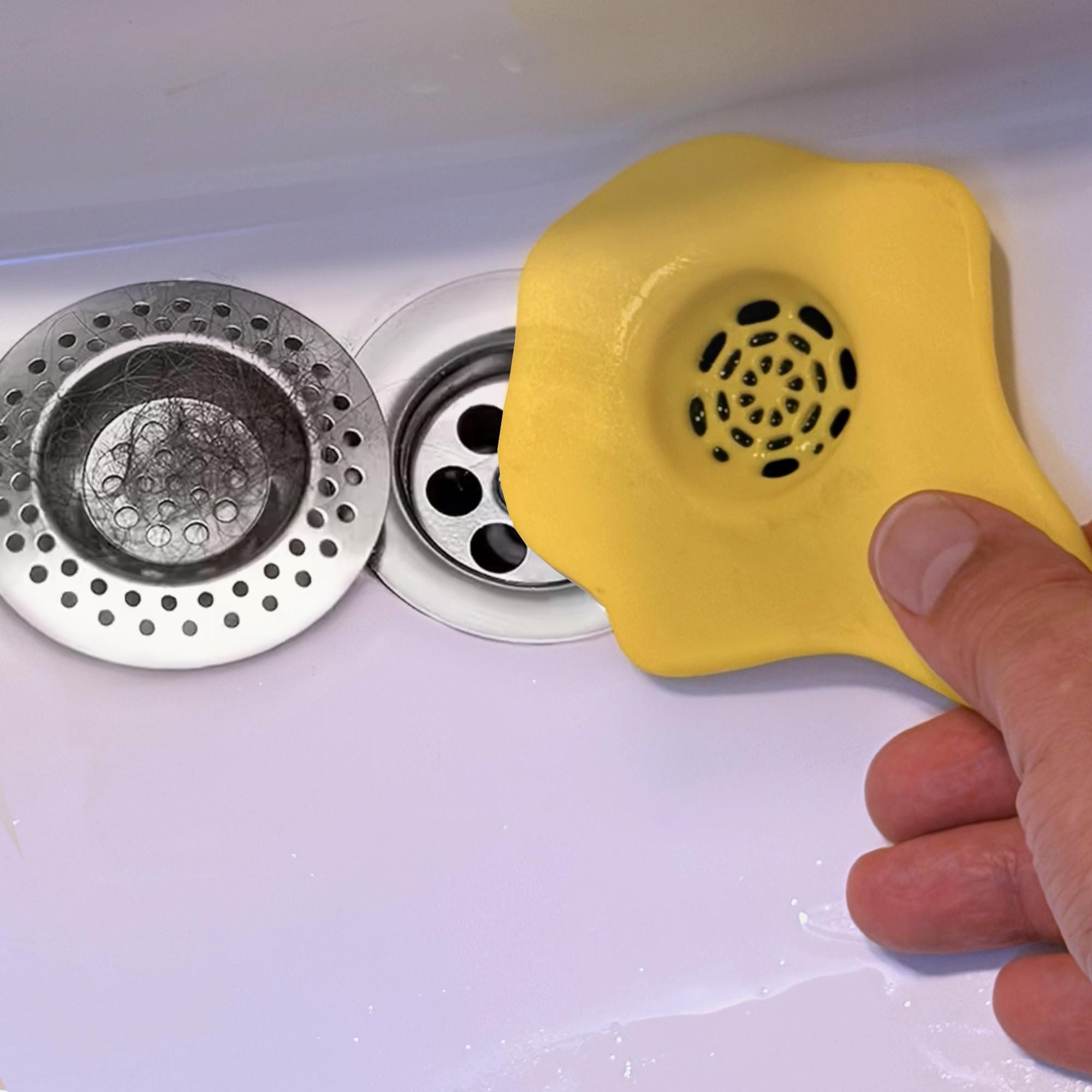 Drip Drain – Yellow Melting Sink Drain Cover